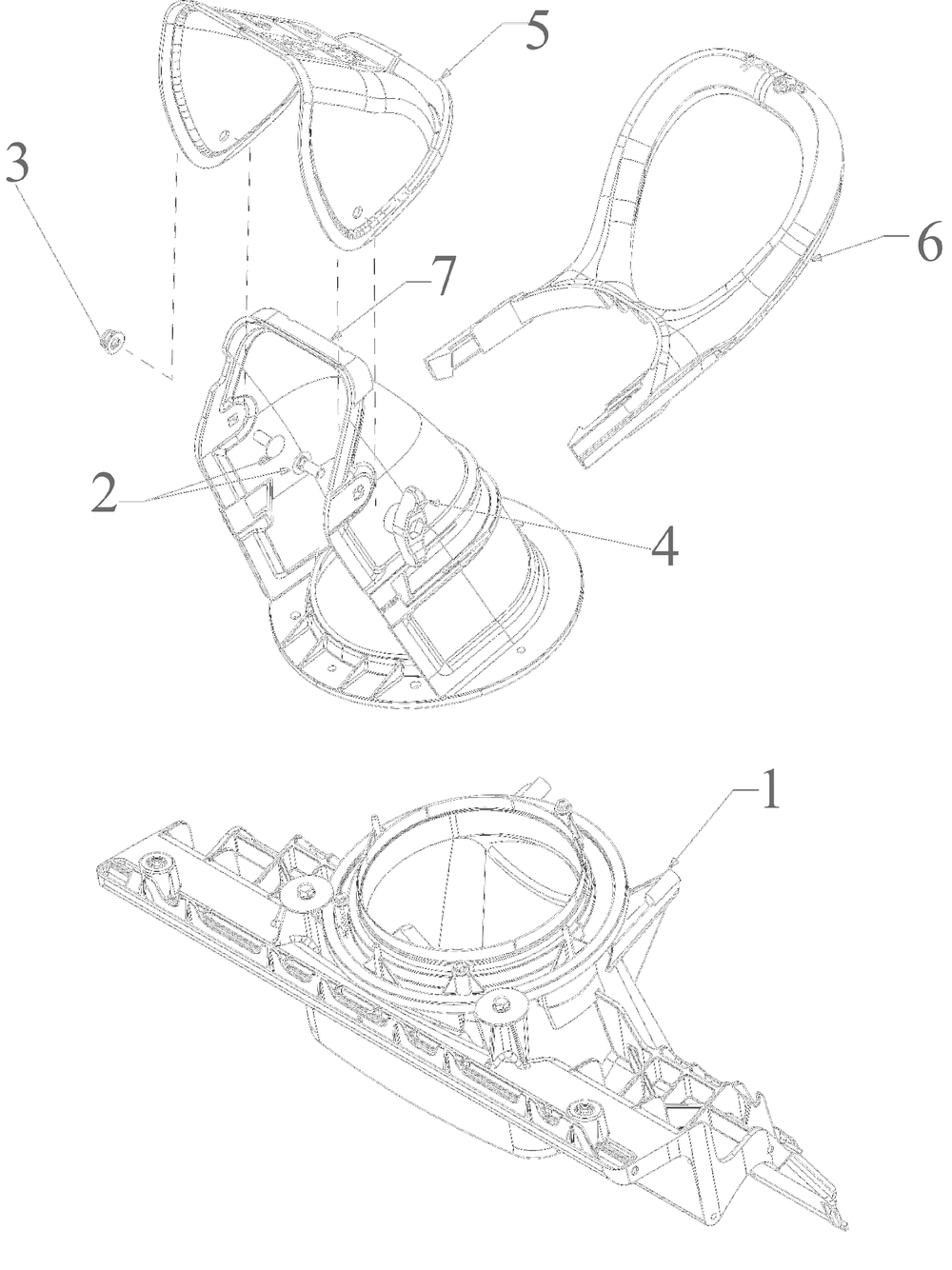 Chute Diagram and Parts List for 31A-2M1EB00 2022 Yard Machines Snow Blower